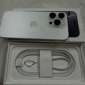 iPhone16Pro ホワイトチタニウム SIMフリー Apple 256GB MYN13J/A 充電コード未使用