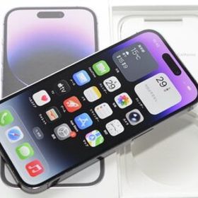 1円スタート！送料込み ジャンク品 SIMフリーiPhone14 Pro 256GB ディープパープル MQ1E3J/A 2719 訳あり 修理前提・部品取り・研究用