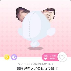 冒険好きノノのヒョウ耳 1点 | ポケコロツイン(ポケツイ)のアカウントデータ、RMTの販売・買取一覧