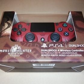 新品 ワイヤレスコントローラー DUALSHOCK 4 MONSTER HUNTER: WORLD LIOLAEUS EDITION PS4 モンスターハンター リオレウスエディション