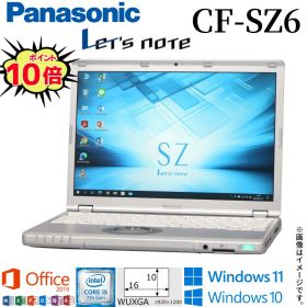 【軽量モバイル】テレワーク 中古 ノートpc 人気商品 Panasonic Let's note CF-SZ6 レッツノート 中古パソコン メモリ8GB M.2 SSD256GB Windows10 Windows11 Office 2019付き 第7世代Core i5 WiFi Bluetooth Webカメラ モバイルPC 在宅 アキデジタル