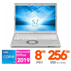 【中古】パナソニック 12型 Let's note SZ6 インテル Core i5 メモリ：8GB SSD：256GB ノートパソコン ノートPC Win11 Pro Wi-Fi Webカメラ Bluetooth wifi8g256g 中古品 Office2019