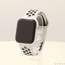 〔中古〕Apple(アップル) Apple Watch Series 4 Nike+ GPS 40mm シルバーアルミニウムケース ピュアプラチナム／ブラックNikeスポーツバンド〔247-ud〕