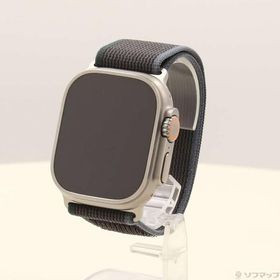 〔中古〕Apple(アップル) Apple Watch Ultra 2 GPS + Cellular 49mm チタニウムケース ブルー／ブラックトレイルループ〔377-ud〕