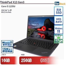 中古 ノートパソコン Lenovo レノボ ThinkPad X13 Gen3 21BQS0P000 Core i5 メモリ：16GB 6ヶ月保証