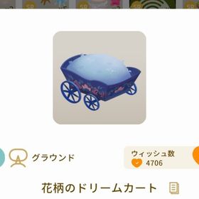 花柄のドリームカート | リヴリーアイランドのアイテム、RMTの販売・買取一覧