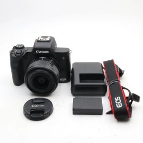 Canon ミラーレス一眼カメラ EOS Kiss M2 標準ズームレンズキット ブラック KISSM2BK-1545