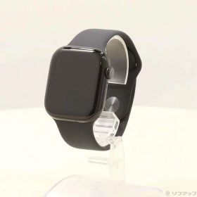 【中古】Apple(アップル) Apple Watch Series 10 GPS 42mm ジェットブラックアルミニウムケース ブラックスポーツバンド 【344-ud】
