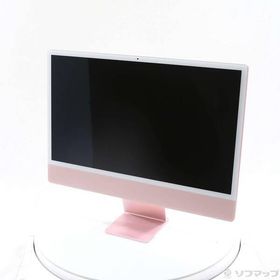 〔中古〕Apple(アップル) iMac 24-inch Mid-2021 MJVA3J／A Apple M1 8コアCPU_7コアGPU 8GB SSD256GB ピンク 〔15.3 Sequoia〕〔258-ud〕