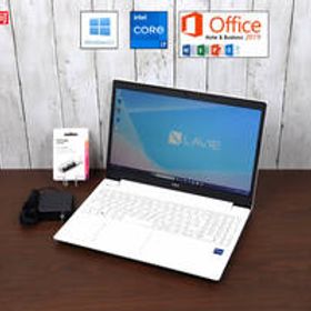 ★2021年モデル 良品★ NEC LAVIE N15| windows11| 第11世代 Core i7-1165G7| 20GB| SSD 512GB| Microsoft Office 2019| Webカメラ| 白|557