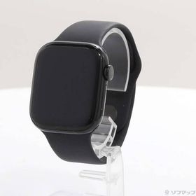 〔中古〕Apple(アップル) Apple Watch Series 10 GPS 42mm ジェットブラックアルミニウムケース ブラックスポーツバンド〔251-ud〕