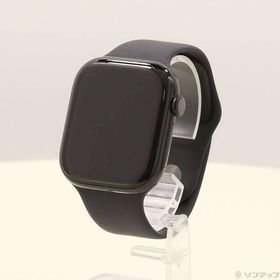 〔中古〕Apple(アップル) 〔展示品〕 Apple Watch Series 10 GPS 46mm ジェットブラックアルミニウムケース ブラックスポーツバンド〔297-ud〕
