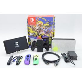 [中古]Nintendo Switch 有機ELモデル スプラトゥーン3エディション [Joy-Con オリジナルデザイン] HEG-S-KCAAA