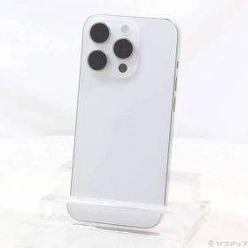 〔中古品〕 iPhone15 Pro 128GB ホワイトチタニウム MTU83J／A SIMフリー【269】