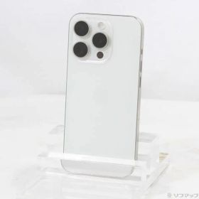 〔中古品〕 iPhone15 Pro 128GB ホワイトチタニウム MTU83J／A SIMフリー【295】