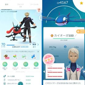 🔰【TL70】伝説1960 色違い479 伝説100＝16体 星の砂1000万砂 ガチ勢引退垢✨ | ポケモンGOのアカウントデータ、RMTの販売・買取一覧