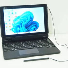 富士通 ARROWS Tab Q509/VE 4コア Celeron N4100 1.1GHz/ SSD 128GB/ RAM 8GB/ Wlan/ カメラ/ バッテリー消耗/ Type C/ Win11.