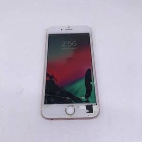 ★送料無料★8au【中古】画面割れ液漏れ iPhone6S ピンク 579C-E2946A