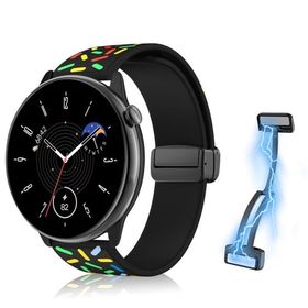 (RicYeel) 20mm 磁気付き シリコンバンド Amazfit Active 2/2 Square/Active/GTS 4 3 2 1 Mini/GTR Mini/GTS 4 3 2 1