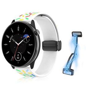 (RicYeel) 20mm 磁気付き シリコンバンド Amazfit Active 2/2 Square/Active/GTS 4 3 2 1 Mini/GTR Mini/GTS 4 3 2 1