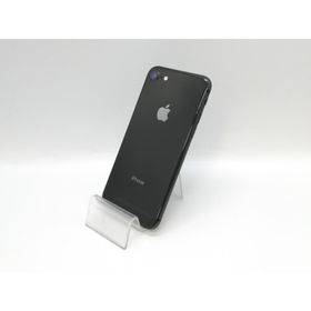 【中古】Apple au 【SIMロック解除済み】 iPhone 8 64GB スペースグレイ MQ782J/A【京都】保証期間１ヶ月【ランクC】