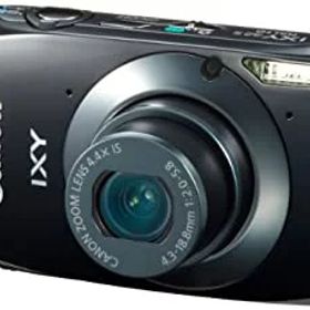 【中古】Canon デジタルカメラ IXY32ブラック IXY32S(BK) 1210万画素 光学4.4倍ズーム 3.2型ワイドタッチパネル フルHD動画