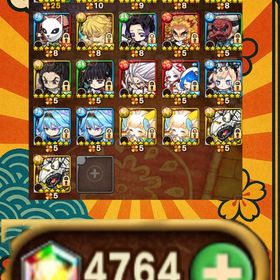 9214.石4767 鬼滅の刃1弾コンプ+セツナ＆エーテル+運UP60↑ | ポコダン(ポコロンダンジョンズ)のアカウントデータ、RMTの販売・買取一覧