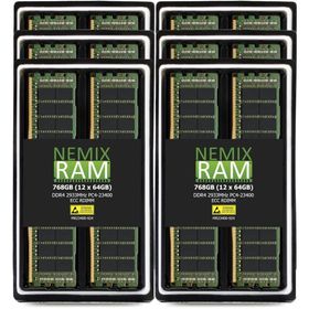 【並行輸入品】 768GB (12X64GB) DDR4-2933MHz ECC RDIMM Apple Mac Pro 2019対応 2Rx4 CL21 [製品生涯保証付き]