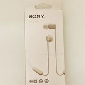 ●新品●SONY ワイヤレスステレオヘッドホン(ベージュ) WI-C100■匿名配送対応：送料185円～ ソニー純正