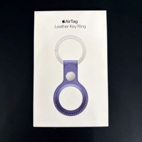  Apple純正 AirTagレザーキーリング - ウィステリア 美品