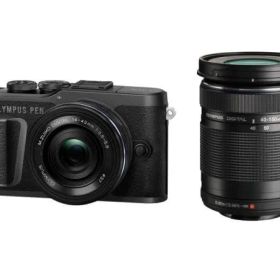 OLYMPUS ミラーレス一眼カメラ PEN E-PL10 EZダブルズームキット ブラック