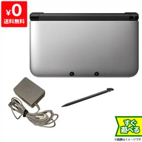 3DSLL ニンテンドー3DS LL シルバーXブラック 本体 すぐ遊べるセット Nintendo 任天堂 ニンテンドー 4902370519556 【中古】