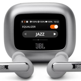 【新品・4営業日で発送】JBLLIVEBEAM3SIL フルワイヤレスイヤホン シルバー JBLLIVEBEAM3SIL ワイヤレス(左右分離) ／ノイズキャンセリング対...