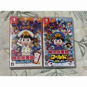 コナミ(KONAMI)の【2本セット】桃太郎電鉄 ～昭和 平成 令和も定番！、桃太郎電鉄ワールド(家庭用ゲームソフト)