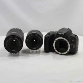 【中古】Canon(キヤノン) EOS Kiss X9 ブラック ダブルズームキット 【262-ud】