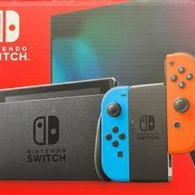 Nintendo Switch Joy-Con(L)ネオンブルー/(R)ネオンレッド(HADSKABAH)(バッテリー拡張モデル)/本体