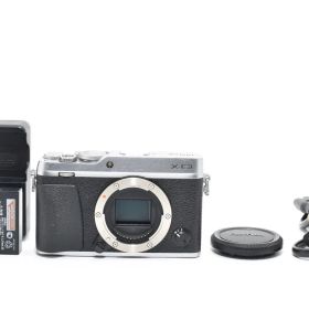 【返品保証】★良品★ FUJIFILM フジフイルム X-E3 ボディ シルバー ミラーレス一眼レフカメラ シャッター回数17327回！ #08251105