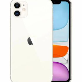 【中古】【安心保証】 iPhone11[128GB] SIMロック解除 SB/YM ホワイト