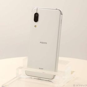 〔中古〕SHARP(シャープ) AQUOS sense3 lite 64GB シルバーホワイト SH-RM12 楽天 SIMフリー〔352-ud〕