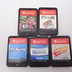 ☆ M15 NINTENDO Switch Splatoon2 世界のアソビ大全51 Fit Boxing NINTENDO SWITCH Sports Ring Fit Adventure ソフト5点 ☆