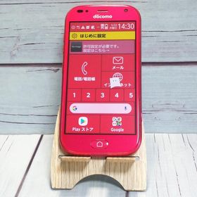 docomo F-01L 富士通 ピンク らくらくスマートフォン me 本体 白ロム SIMロック解除済み SIMフリー B797620
