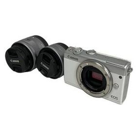 Canon EOS M100 ミラーレス一眼カメラ EF-M 15-45mm F3.5-6.3 IS STM 22mm F2 STM ダブルレンズキット ジャンク S10512128