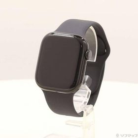 〔中古〕Apple(アップル) Apple Watch Series 10 GPS 42mm ジェットブラックアルミニウムケース ブラックスポーツバンド〔344-ud〕