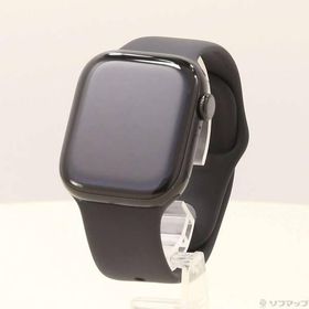 〔中古〕Apple(アップル) Apple Watch Series 10 GPS 42mm ジェットブラックアルミニウムケース ブラックスポーツバンド〔344-ud〕