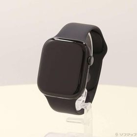 〔中古〕Apple(アップル) Apple Watch Series 10 GPS 46mm ジェットブラックアルミニウムケース ブラックスポーツバンド〔348-ud〕