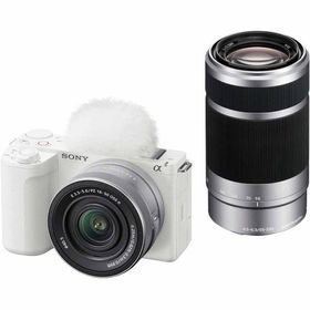 ソニー デジタルカメラ「VLOGCAM ZV-E10 II」ダブルズームレンズキット(ホワイト) SONY ZV-E10M2X-W 返品種別A