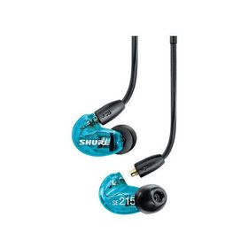 SHURE SE215DYBL+UNI-A / AONIC 215 有線タイプ 高遮音性イヤホン/トランスルーセントブルー イヤフォン マイク・リモコン付