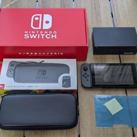 美品 Nintendo Switch グレー 本体 キャリングケース セット