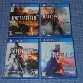 PS4ソフト「バトルフィールド1」「バトルフィールド4」「バトルフィールド ハードライン」「バトルフィールドV(BATTLE FIELD V)」4本セット