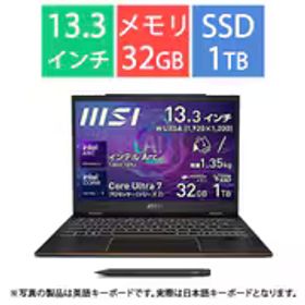 MSI エムエスアイ ノートパソコン/msi Summit 13 AI＋ Evo A2/13.3型/Core Ultra 7 プロセッサー 258V/インテル Arc 140V GPU/メモリ 32GB/SSD 1TB/Windows 11 Pro/インクブラック Summit-13-AI＋Evo-A2VMTG-4779JP